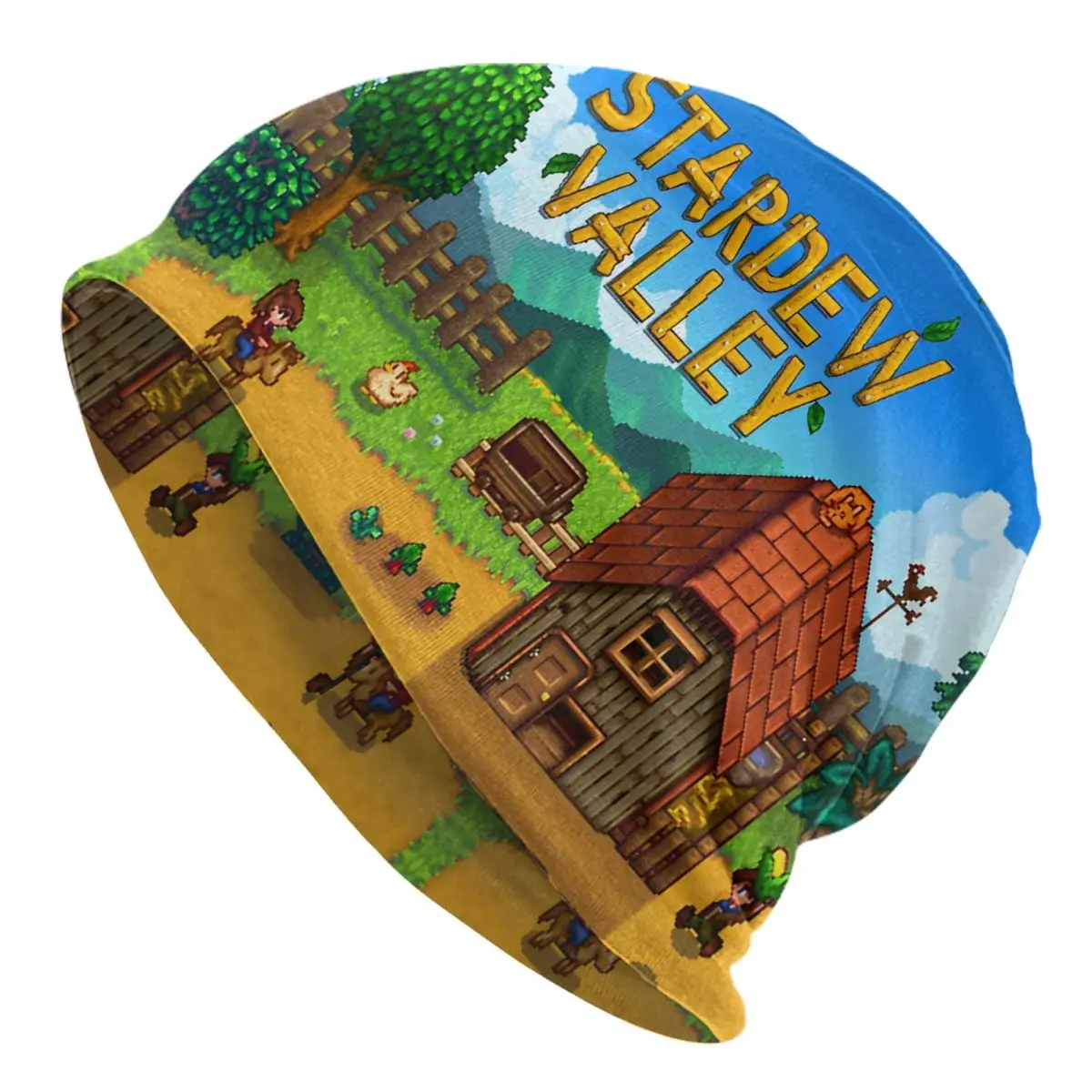 Stardew Valley Skullies قبعة صغيرة الزراعة RPG لعبة الصيف الرجال النساء في الهواء الطلق قبعة دافئة ذات الاستخدام المزدوج بونيه قبعة #1