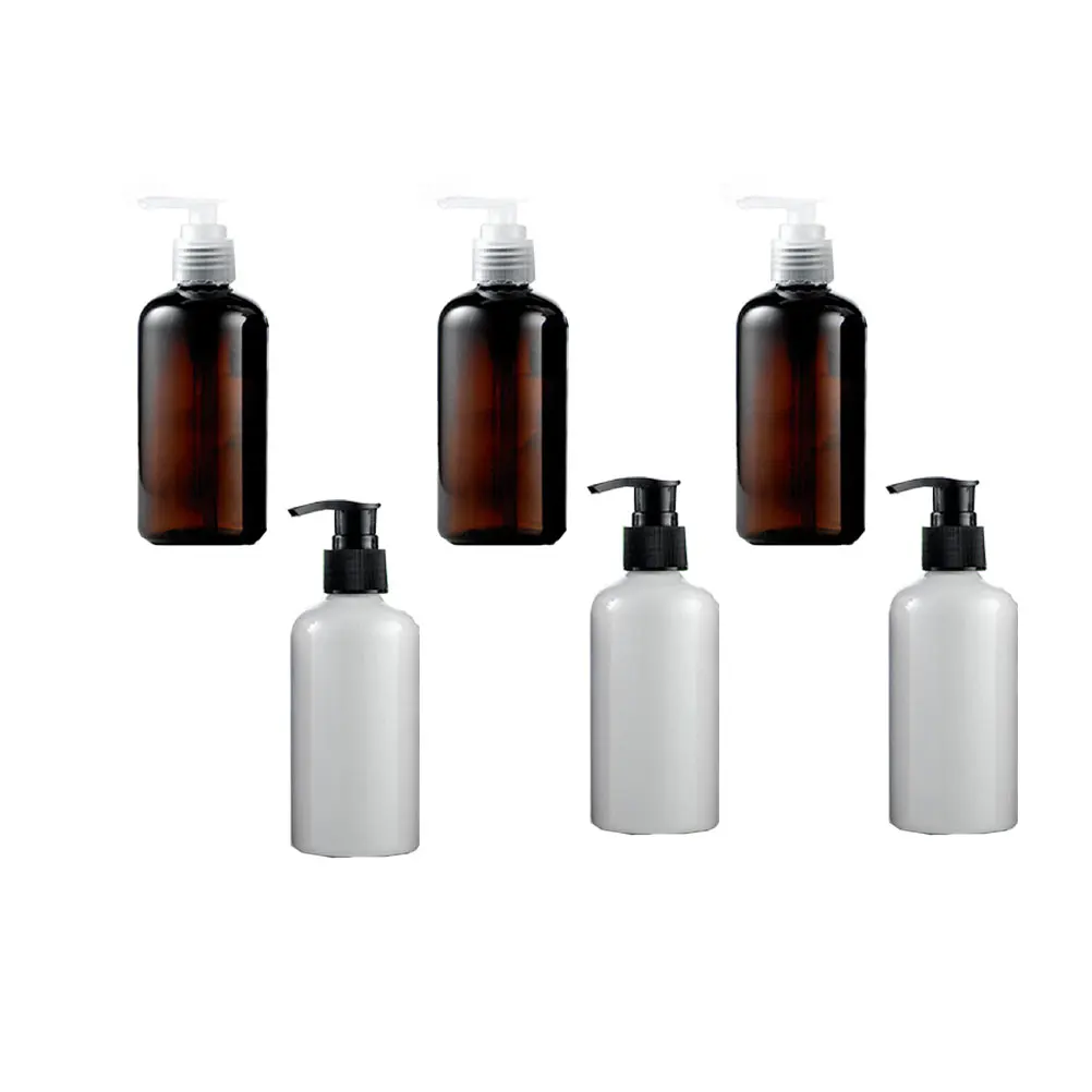 

6pcs Empty Bottles for Shampoo Lotion Cream Travel Size Refillable Reusable Plastic Emulsion Bottle Filling Container