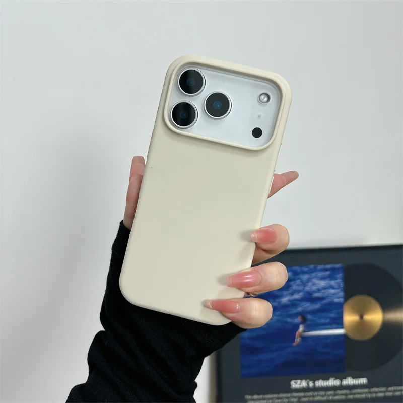 حافظة من السيليكون السائل المغناطيسي لهاتف آيفون 17/17 Air/17 Pro/17 Pro Max لهاتف Magsafe غطاء فتحة الكاميرا الكبيرة مقاوم للصدمات #4