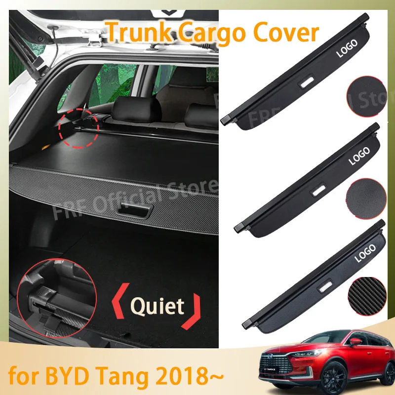 

Car Trunk Curtain Mat for BYD Tang II EV 2022 DM DMI 2018~2023 2021 2020 2019 Accessories Rear Curtain Retractable Anti-peeping