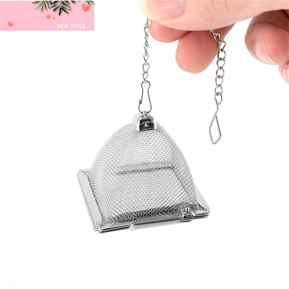

20pcs Pyramid Shape Stainless Steel Mesh Loose Leaf Tea Infuser Strainer