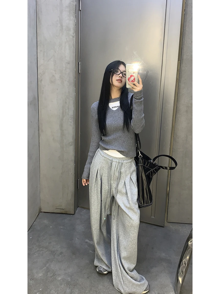 Ay – pull tricoté ample pour femme, nouveau Design intérieur paresseux, sensation haut de gamme, ajusté rond Ne Long Sve, automne hiver