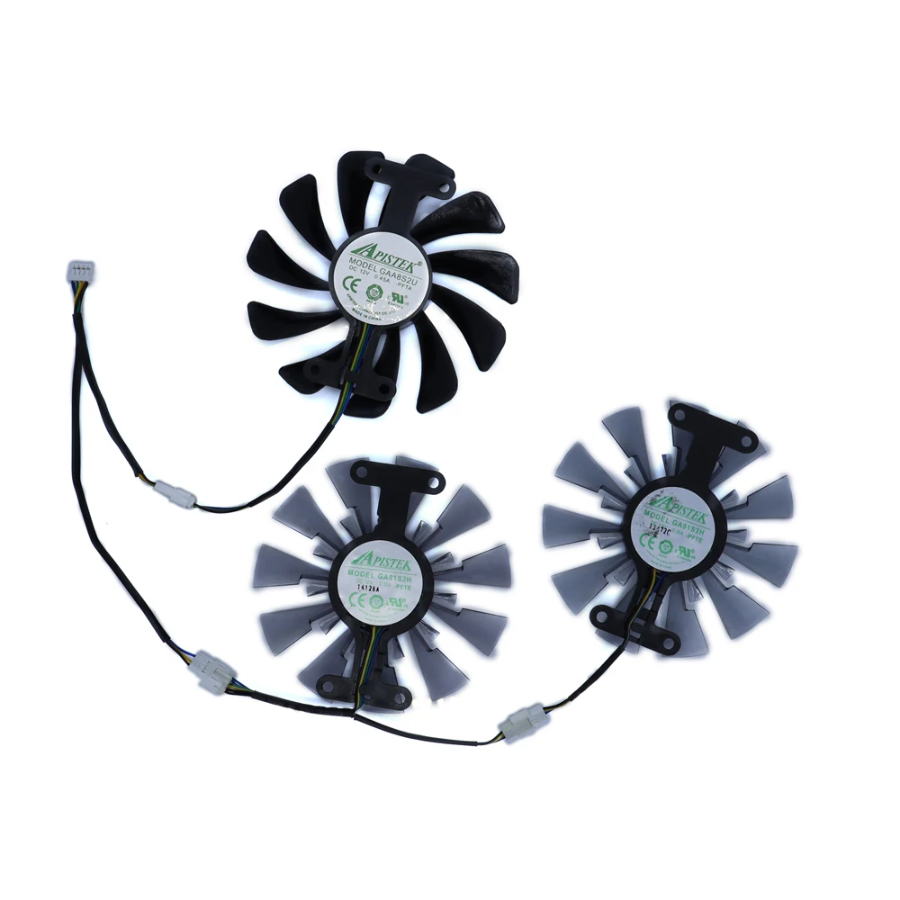 3Pcs/Set,GPU Cooling Cooler,Graphics Cards Fan,GAA8S2U GA91S2H,For SOYO RX 5700XT 5700 XT,For Yeston RX 580 8G D5 Game ACE PA