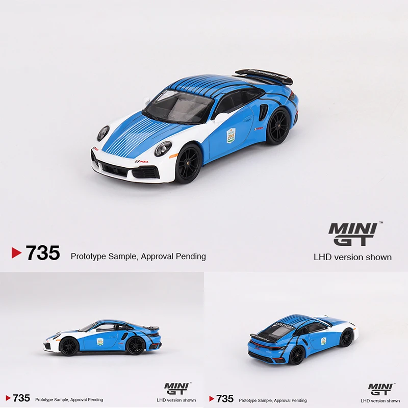 

Миниатюрная Коллекционная модель мини-игрушки 735 1:64 992 Turbo S Safety Car 2023 IMSA Daytona 24 часа