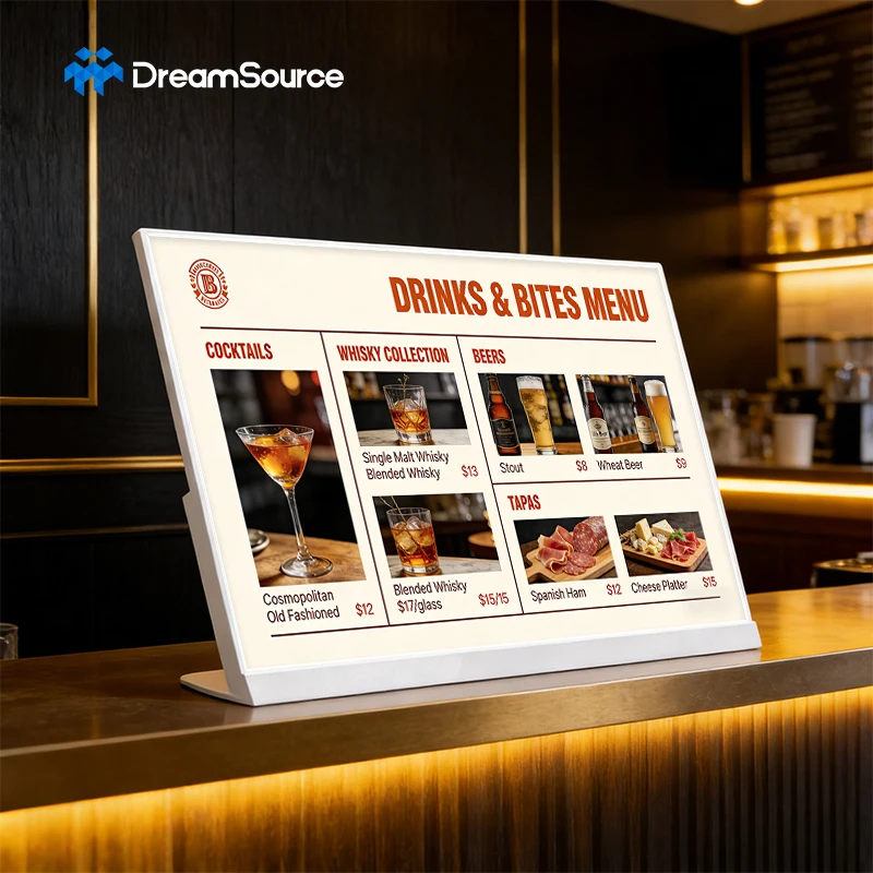 Smart Menu 21.5 Inch Touch Electronic Touch Screen Digital Signage Commercial Retail Restaurant Hotel Menu Display Screen