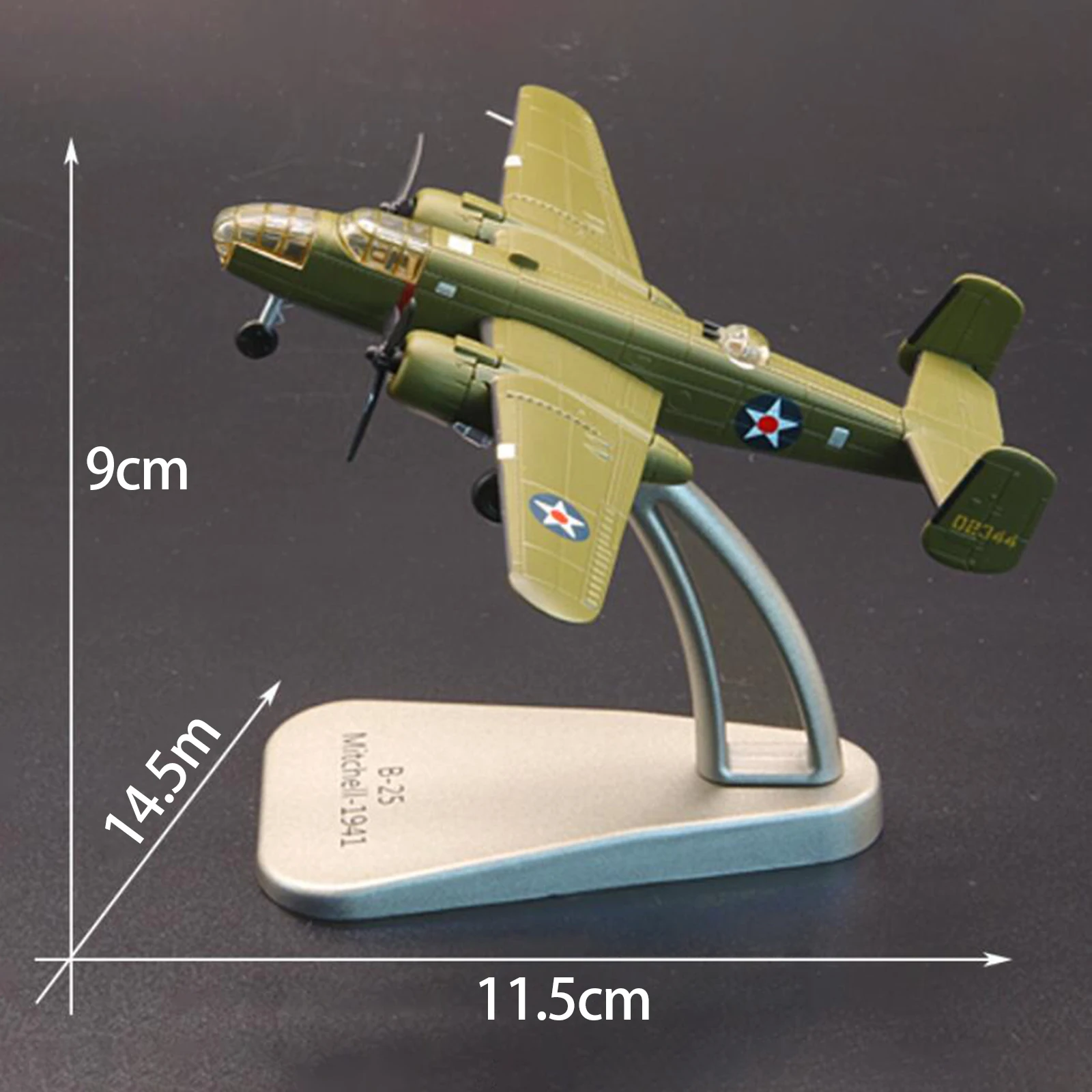 Alloy Diecast Fighter Model 1:144 Scale Realistic Fighter Plane Model for Living Room Bedroom Adults Gifts Office Home Decor