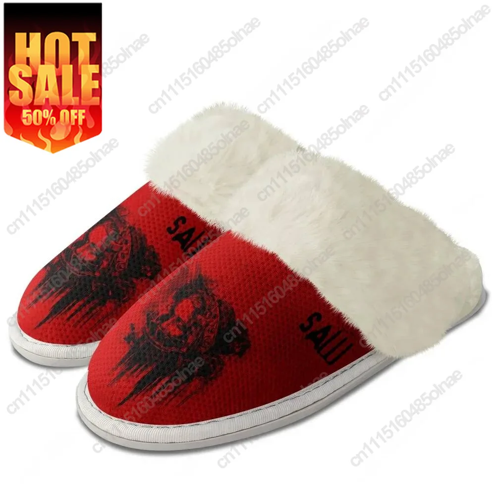 Saw Edge Warm Shoes Mens Womens Home Plush Casual Slipper Bedroom Thermal Cotton Lightweight Customized Slippers