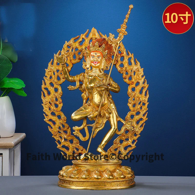 2025 Buddhism good gold gilding Buddha brass statue HOME family effective protection Tibetan Vajravarahi Vajrayogini Buddha 38CM