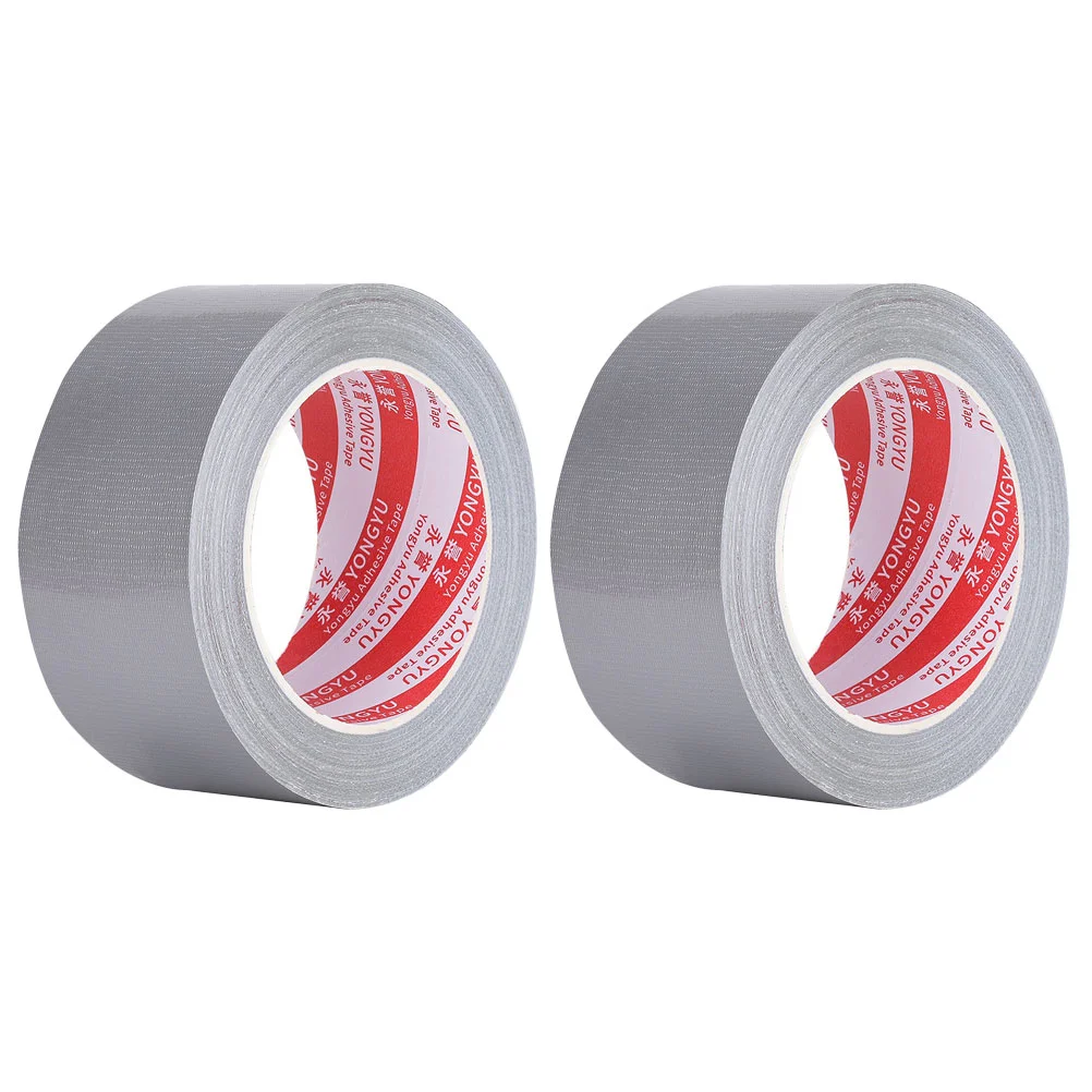 2 Pcs Sticker Windproof Tape Adhesive Seam Plastic Window Sealing Film Kitchen Waterproof Silver Door Weather Strip