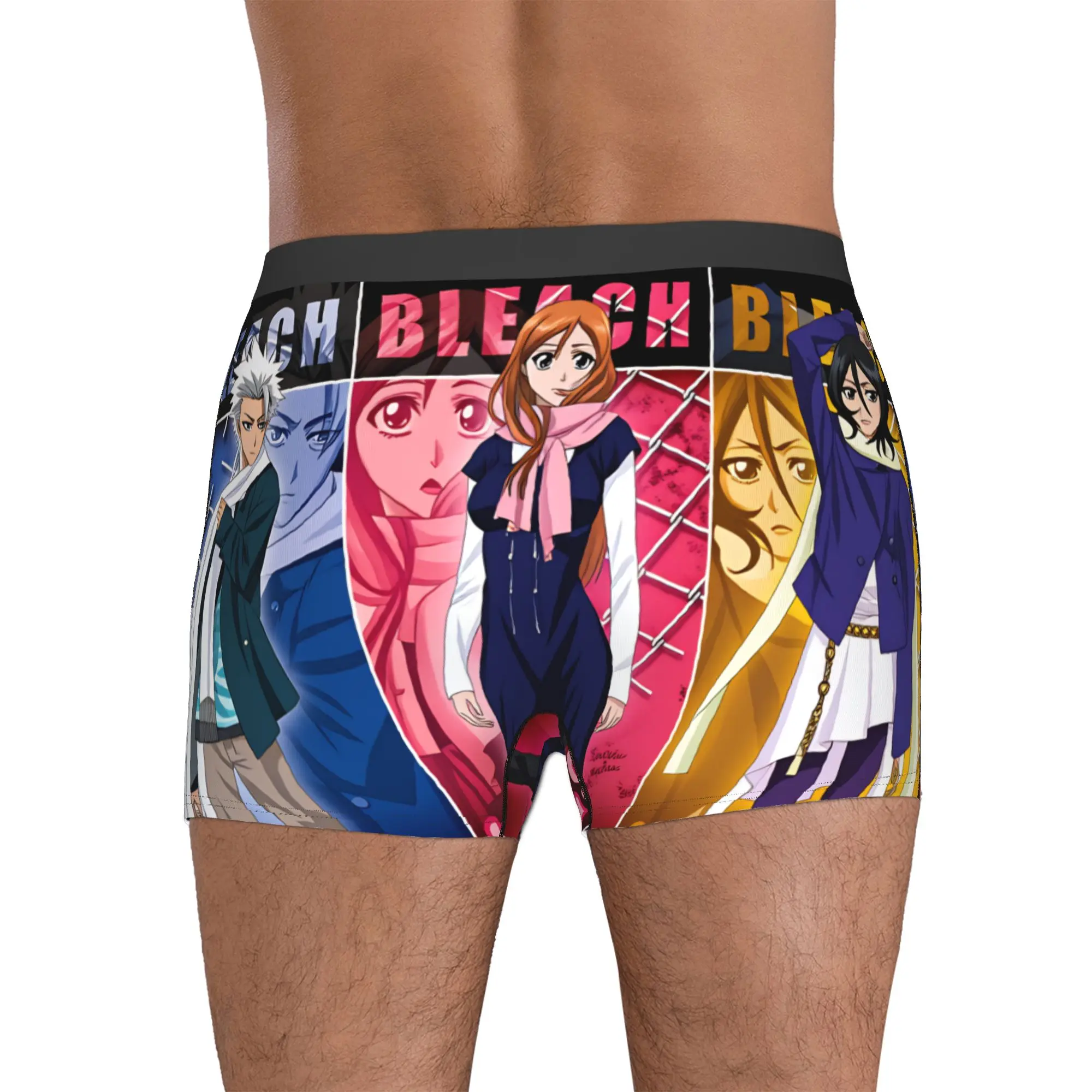 Ichigo Kurosaki Bleach Toshiro Hitsugaya Boxers Shorts Men's Orihime Inoue Rukia Kuchiki Briefs Underwear Novelty Underpants view 4