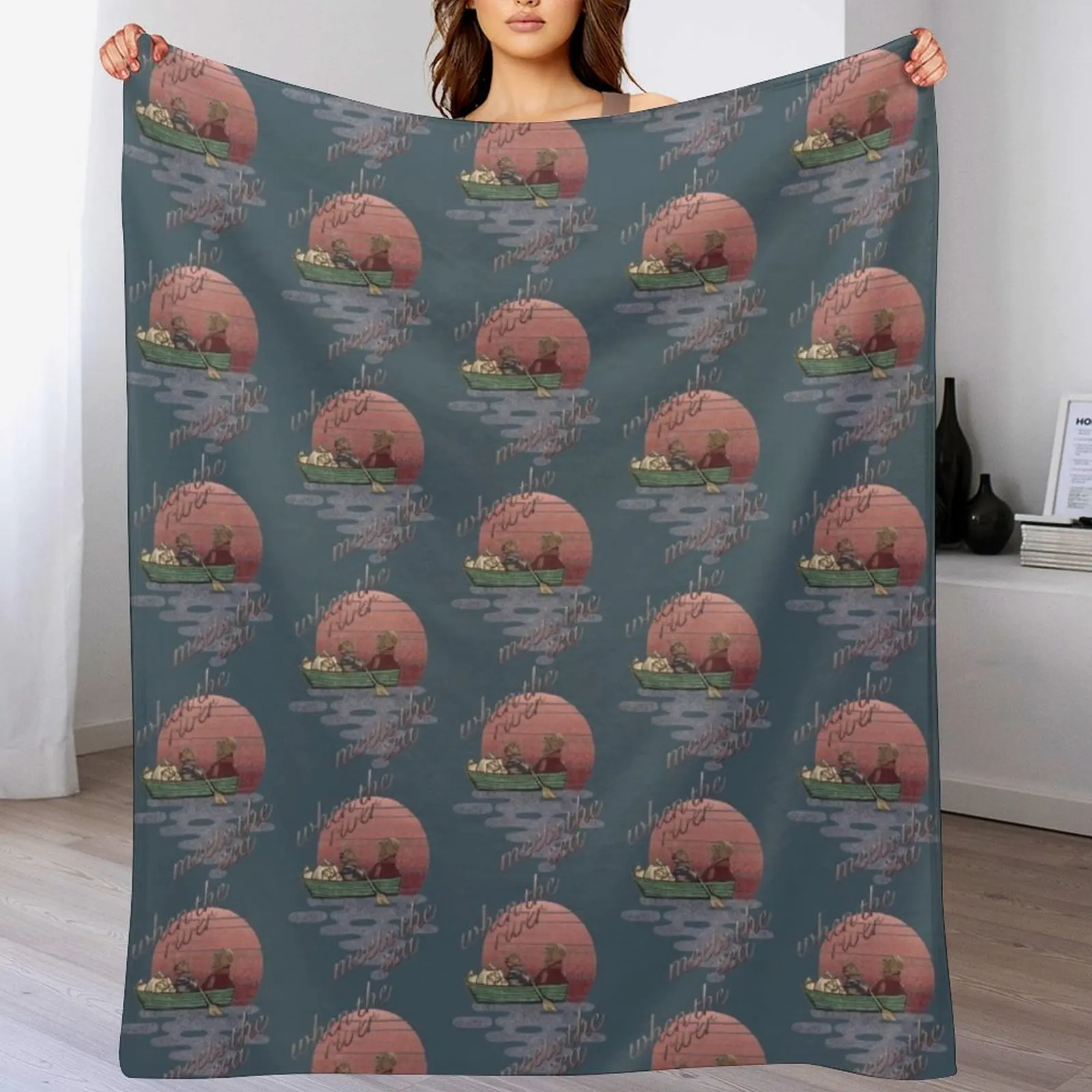 

Ma and Emmet Otter Throw Blanket Warm blankets ands Bed Weighted Blankets