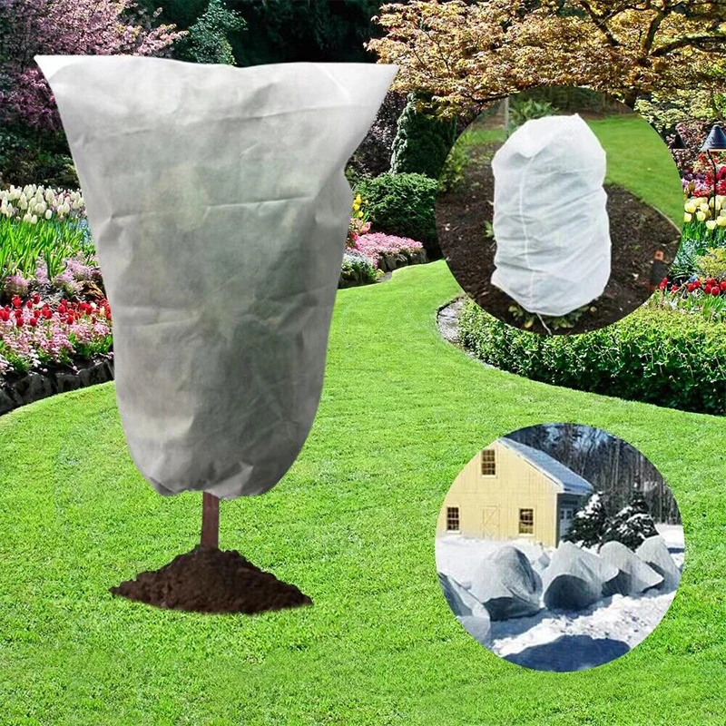 

Non Woven Plant Antifreeze Cover Plant Care Antifreeze Protective Film Home Garden Shrubs Tree Frost Protection Bag Reusable