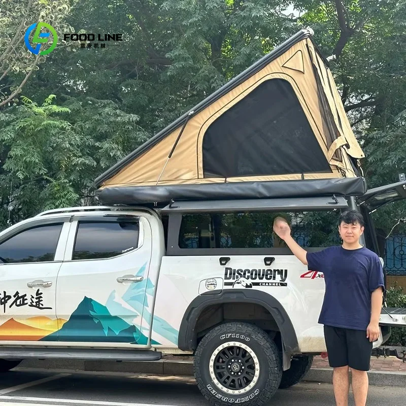 Customized Pickup Truck Cover Canopy Camper Roof Top Tent Aluminum Hard Top Canopy Truck Camper