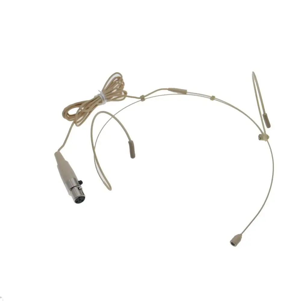 WBH53 Double Ear Hook Head Headset Microphone For Shure PGX FP BLX SLX GLX SVX ULX UR4D UR4S Omnidirectional XLR 3Pin AKG Samson