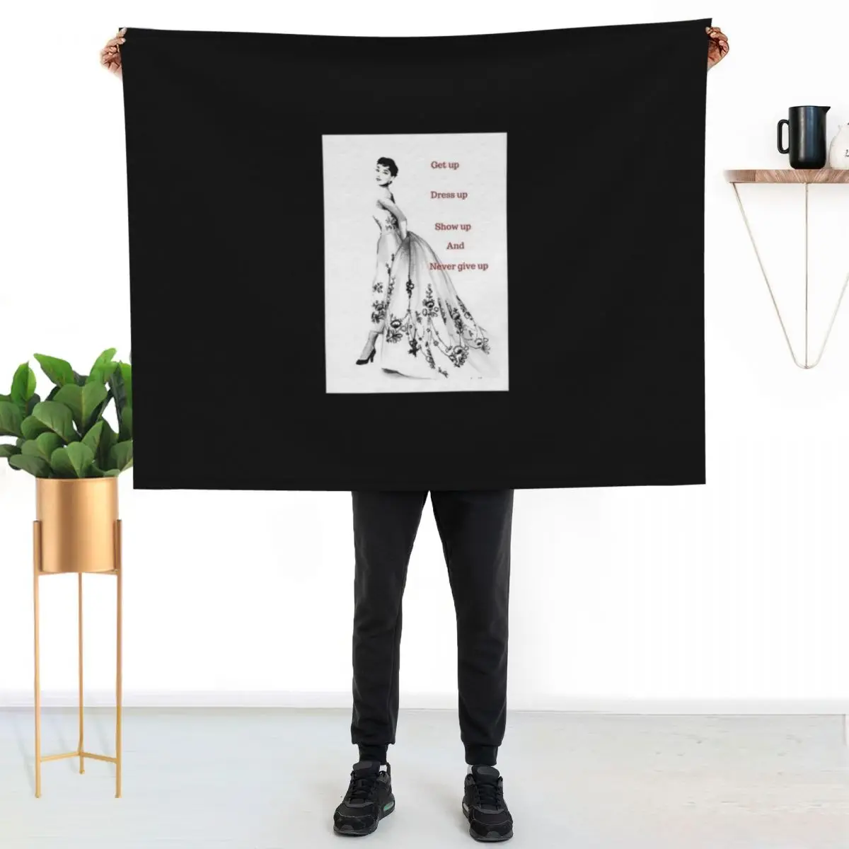 Andrey Hepburn(37 Throw Blanket Personalized Gift Hairy Beach Decorative Throw Travel Bed linens Blankets