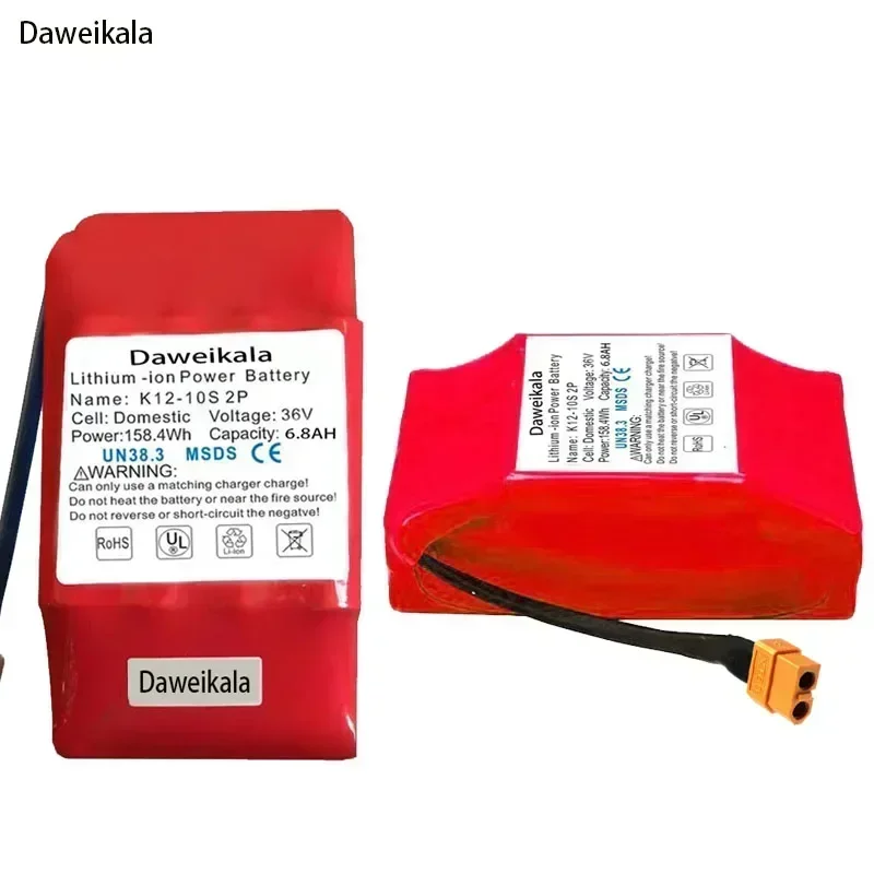 

36V Superior lithium-ion rechargeable battery 6800 mAh 4.4AH lithium-ion battery for electric self-suction hoverboard unicycle