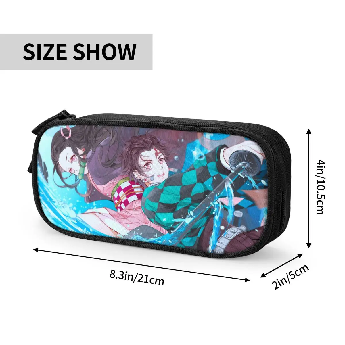 متعة كيميتسو نو يابا مقلمة كامادو Nezuko Tanjirou أنيمي قلم رصاص الحقيبة القلم لحقيبة الطالب اللوازم المدرسية هدية القرطاسية