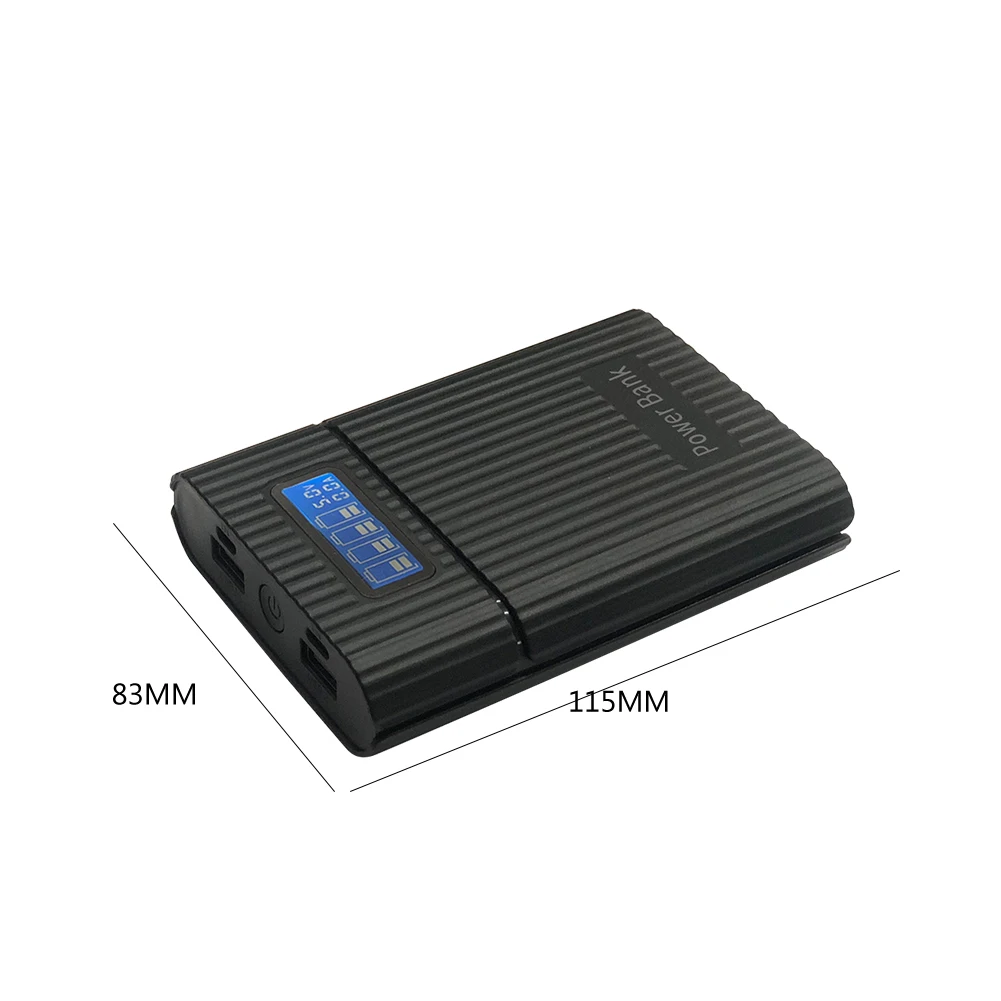 Powerbank Box 18650 Fai-da-te – Display LCD 5V 2.1A Per 6 Batterie, Custodia Con Scheda Di Ricarica (escluse Batterie) - 5