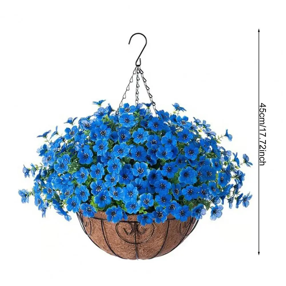 

Artificial Hanging Greenery And Flowers Hanging Planter Includes Flowers for Spring Summer Party Front Porch Garden Patio Decor