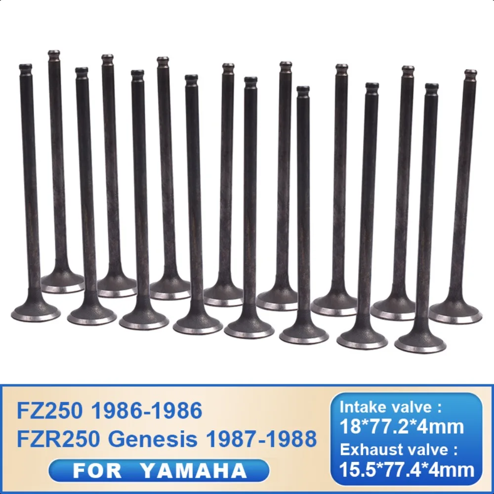 

Motorcycle Intake Exhaust Valve Stem 1HX-12111-00 1HX-12119-00 Kit For Yamaha FZ250 1986-1986 FZR250 Genesis 1987-1988
