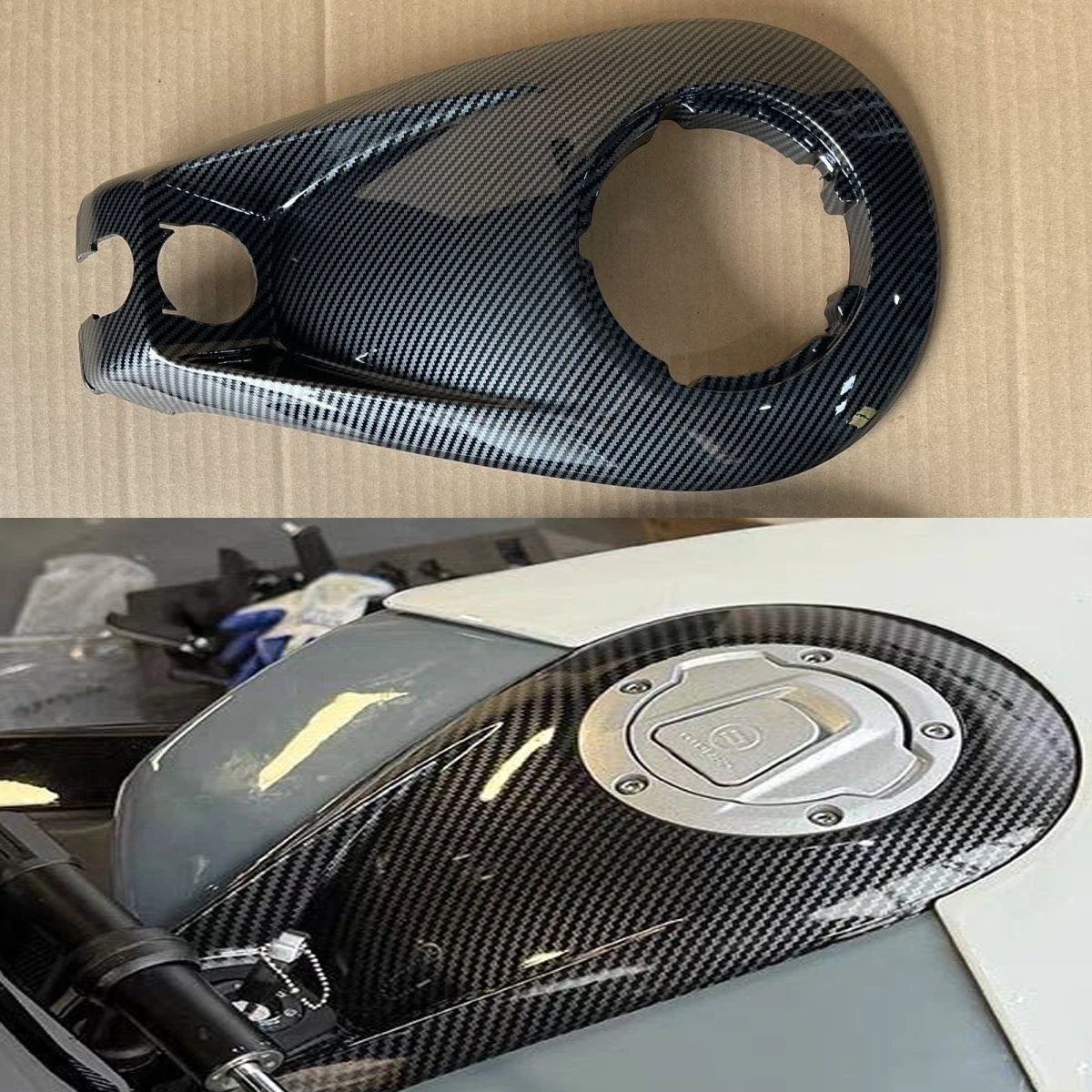 

Motorcycle fuel tank top cover patterned fuel tank decorative cover fuel tank upper guard plate new model For CFMOTO 675NK NK675