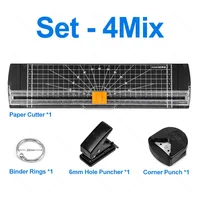 A4 Laminator Machine or Photo Laminating Accessories Set Film Binder Hole&Corner Punch Paper Cutter A5 4R 3R 2R 5