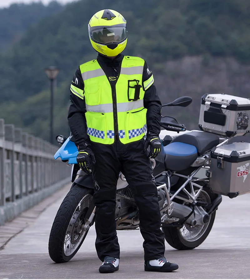 Security High Visibility Reflective Safe Vest Motorcycle Safety Jacket Construction Work Cycling Wear Reflective Safety Clothing