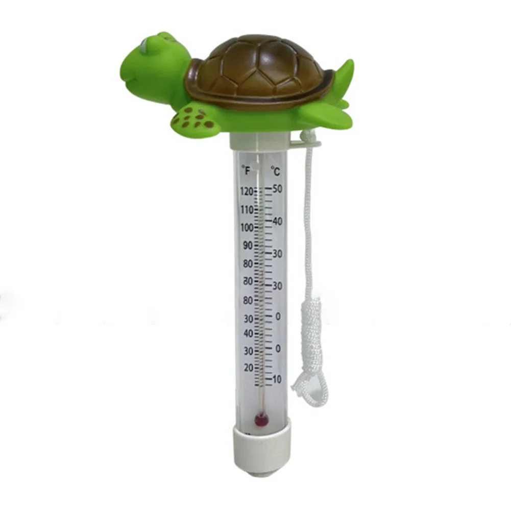 Large Display Floating Pool Thermometer Product Name Pool Floating Thermometer Turtle Shaped Waterproof Design Easy To Use