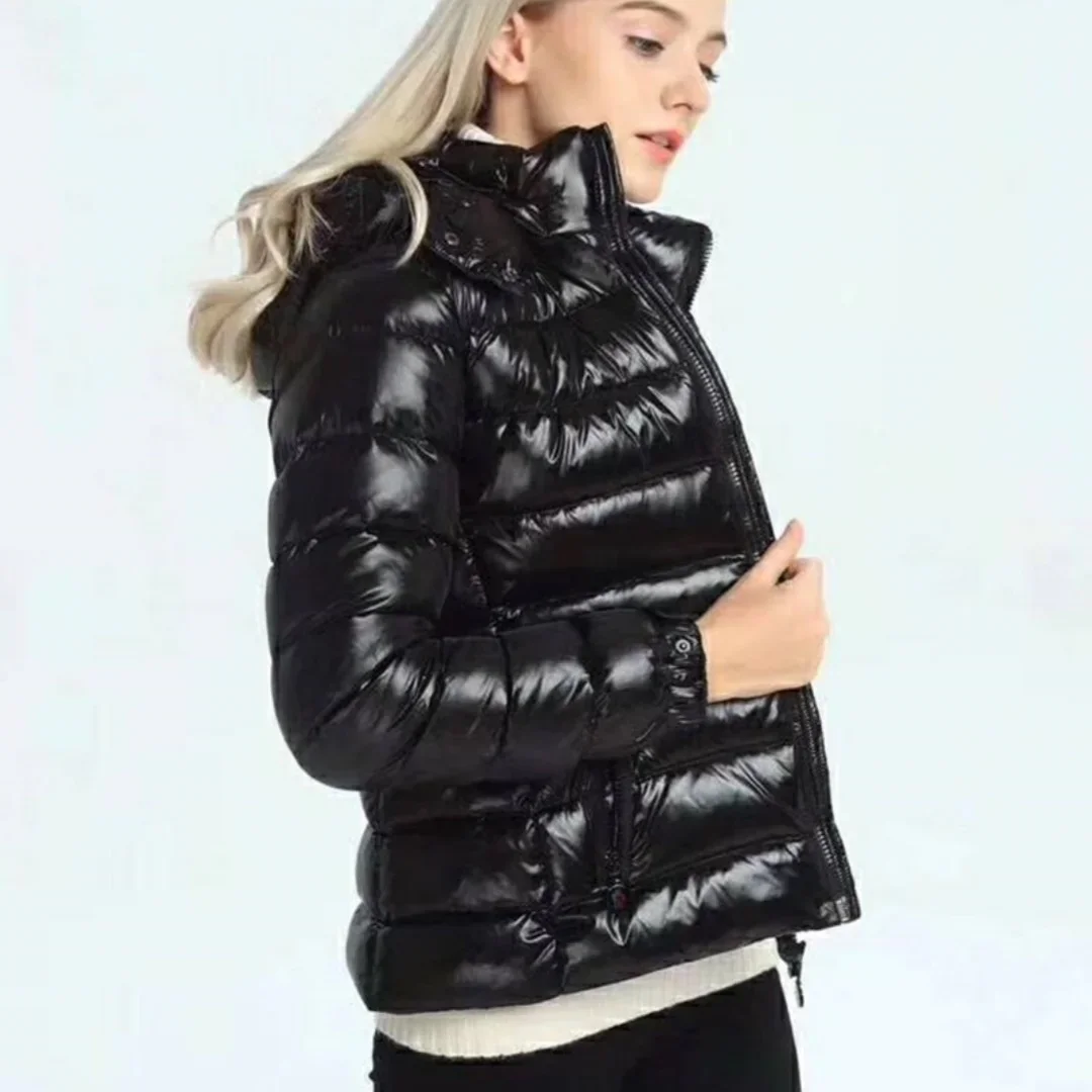 

Women's winter down jackets slim 90% white duck down warm Leisure Hooded coat Anti wind -10-25 degrees Celsius