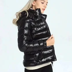 Women's winter down jackets slim 90% white duck down warm Leisure Hooded coat Anti wind -10-25 degrees Celsius