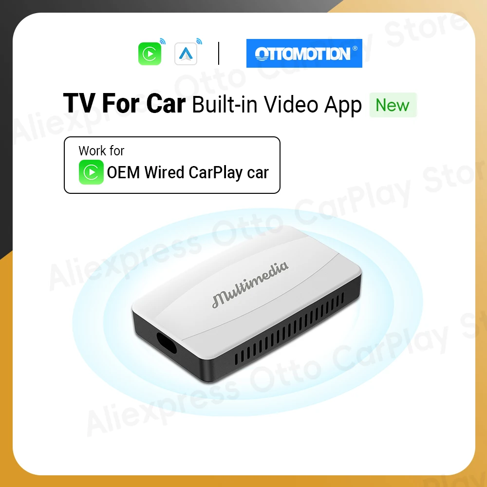 CarPlay TV Box Wireless Car Play Android Auto Adapter Built-in Video App for OEM CarPlay Car Accessories Can Not Download App