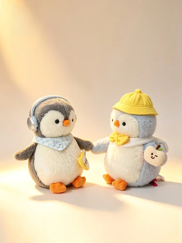 peluche-pingouin-recur-poupee-en-peluche-coussin-reconfortant-cadeau-d'anniversaire-rembourrage-en-fibre-de-polyester-douce-unisexe