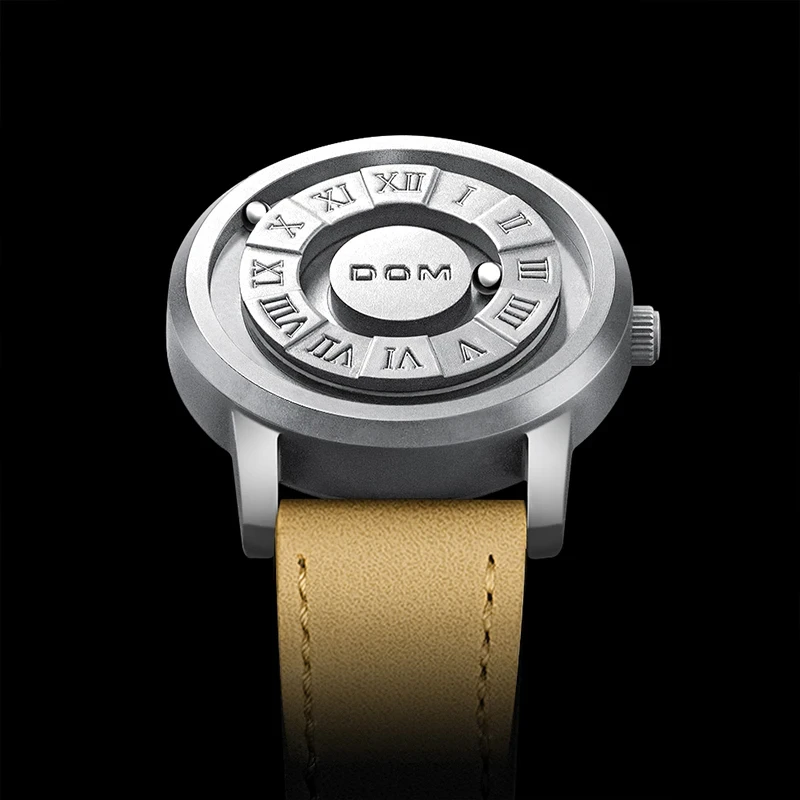 DOM new creative rolling hands orologio da uomo magnetico impermeabile in acciaio inossidabile da uomo watchM-1345L-7M5