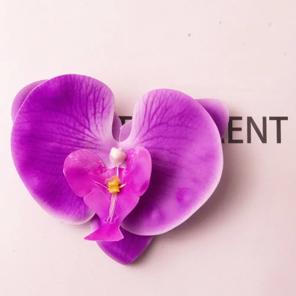 2pcs Korean Style Butterfly Orchid Artificial Flower Scrapbooking Handmade Artificial Butterfly Orchid DIY 8.5cm