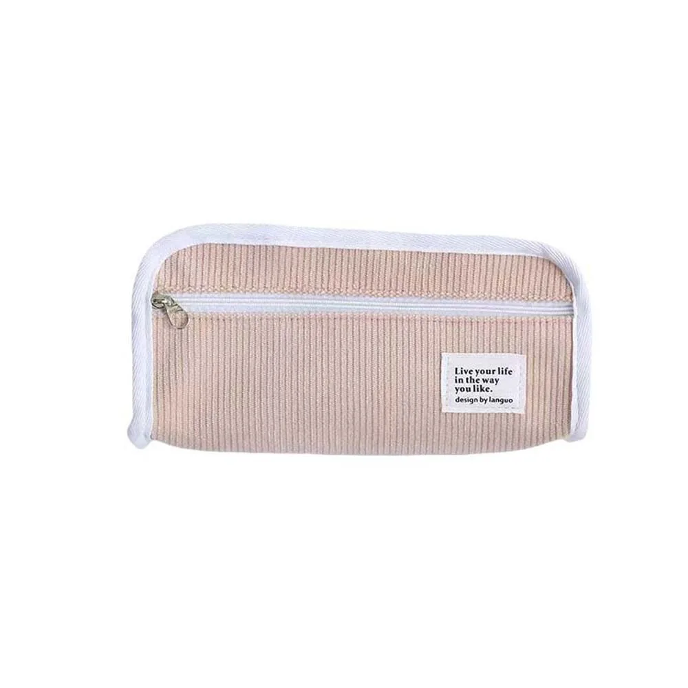 

Pink Blue Grey Ins Stationery Bag Large Capacity Desktop Storage Korean Style Pencil Case Ins Style Multifunctional Pencil Pouch