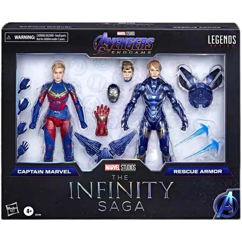 

Hasbro Marvel Legends Series The Infinity SAGA Captain & Rescue Armor 2-Pack Premium Design Action Figure Toy F0190