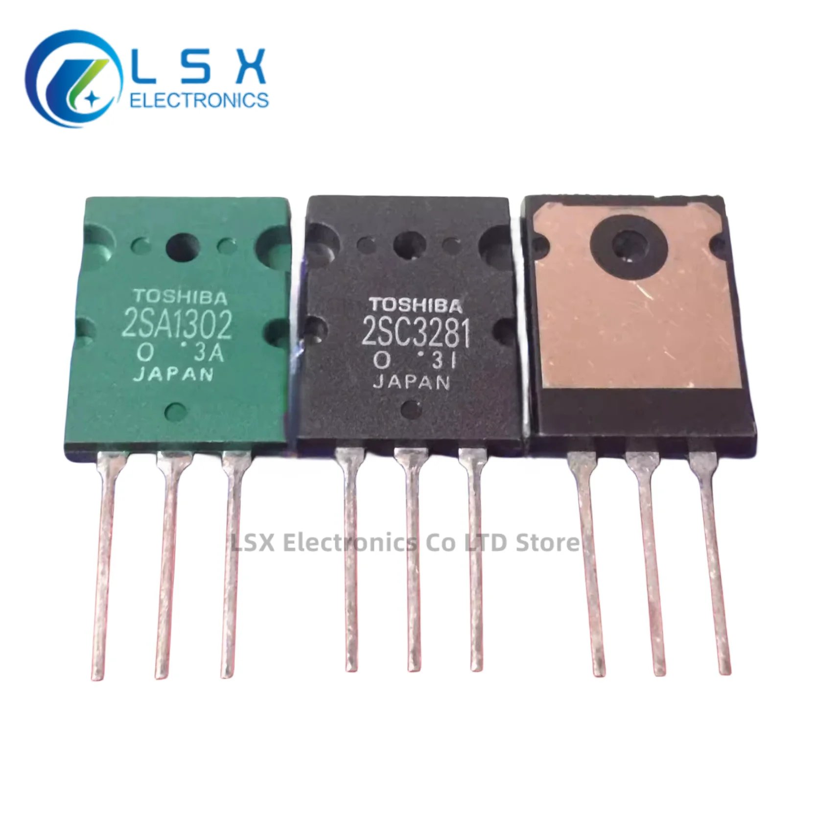 New Original 5Pairs(10PCS)/Lot 2SA1302 + 2SC3281 OR 2SA1301 + 2SC3280 TO-3PL 17A 200V 200W PNP + NPN Audio Power Transistors