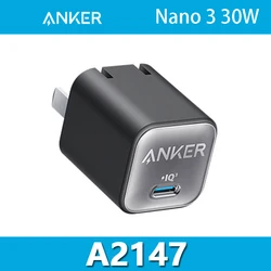 Anker 511 Charger Nano 3 Pro PD30W USB C GaN Fast Charging PIQ 3.0 Foldable PPS Fast Charger for iPhone and Android Series