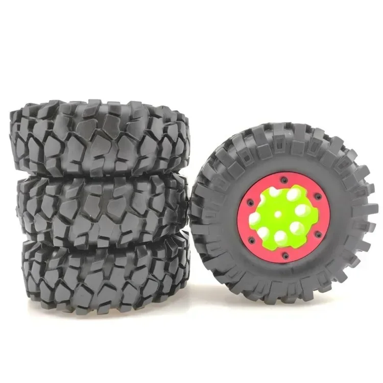 

1.9 Inch Rubber Tires Wheel Rim 96mm for 1/10 RC Rock Crawler Axial SCX10 TAMIYA CC01 D90 TF2 Trxs TRX4