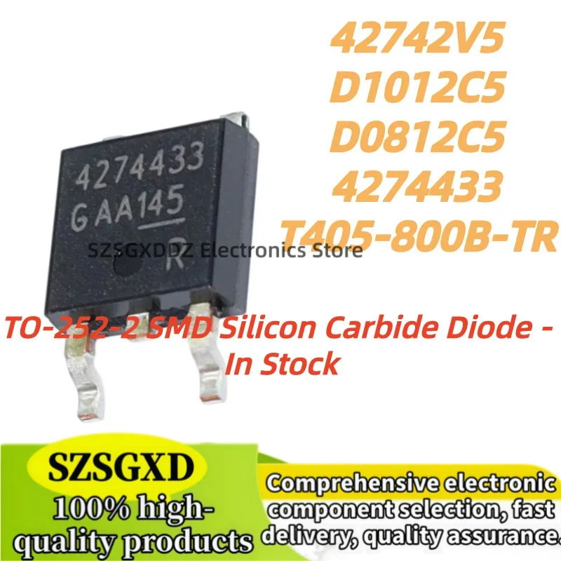 5pcs 100% New Quality 4274433 TLE42742V5 42742V5 T405-800B-TR D1012C5 IDM10G120C5 IDM08G120C5 D0812C5 TLE42744DV33 TO-252