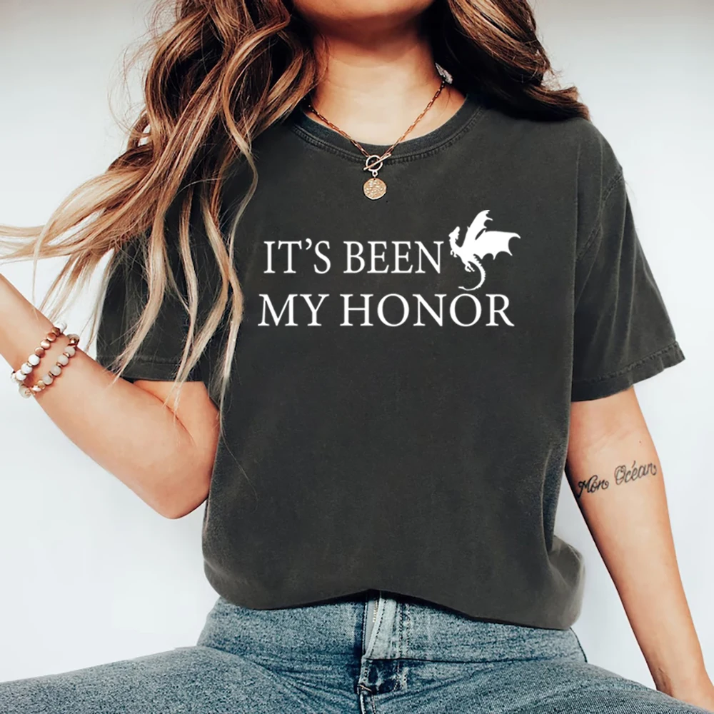 

It’s Been My Honor T-Shirt Fourth Wing Shirt Onyx Storm T-Shirts Unisex Short Sleeve T-shirts Graphic T Shirts Streetwear Tops