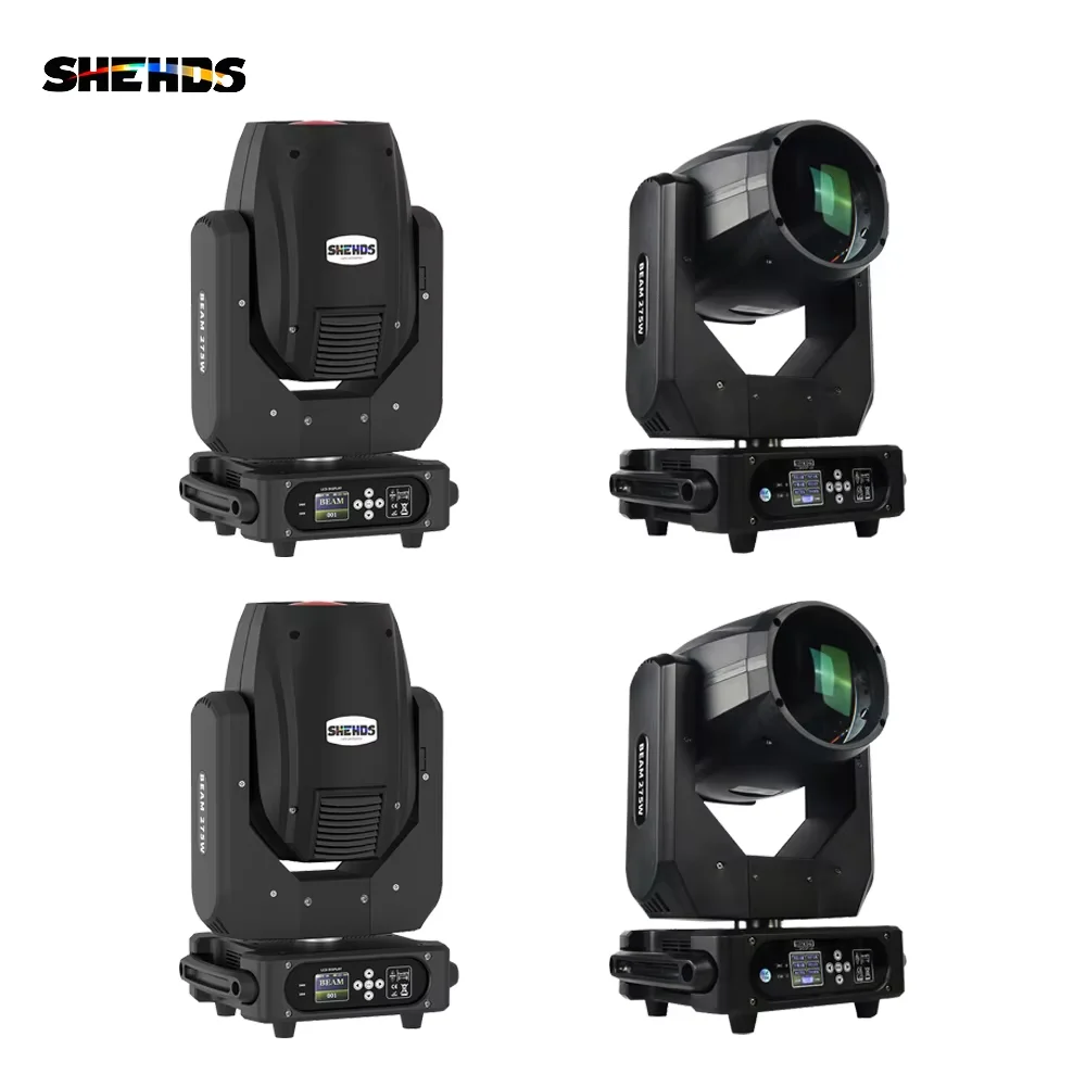 SHEHDS Beam 2/4pcs 275W Moving Head Light Rainbow Frost Effect DJ Disco Christmas Decorations Stage Light