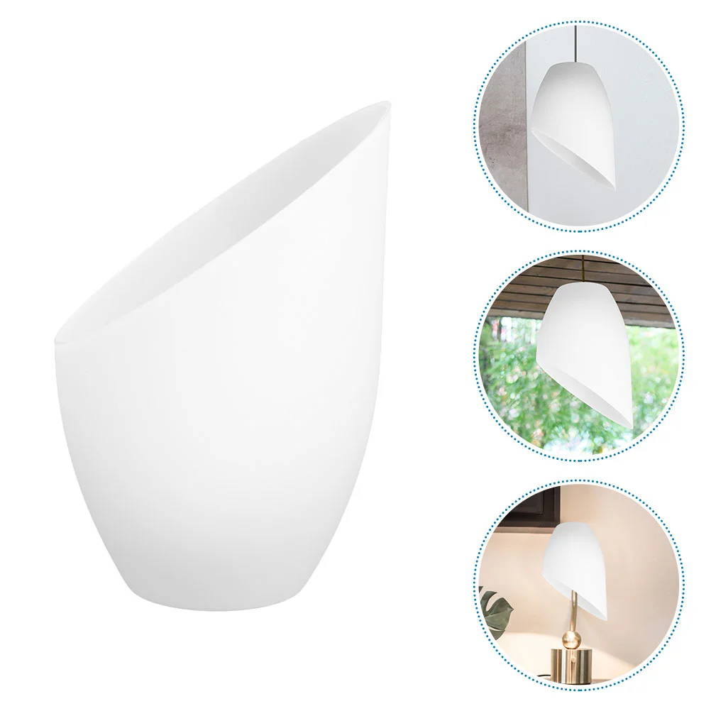 Horseshoe Lampshade Replacement Hanging Lamp Cover White Lamp Shade Cover Horseshoe Light Cover Plastic Lampshade