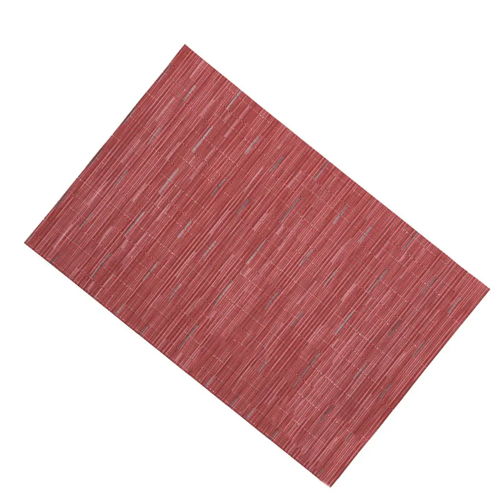 

1Pc/6Pcs PVC Placemat Woven Placemat Heat Resistant Non-slip Kitchen Table Mats Pad Coaster