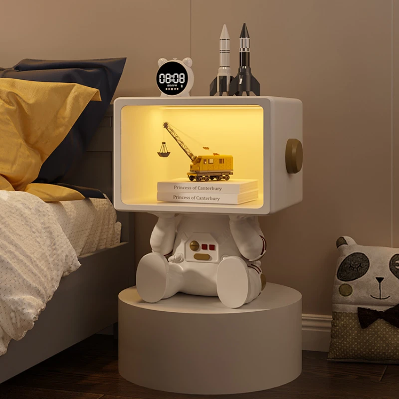 Mesita de noche minimalista de dibujos animados para niños, dormitorio creativo, mesita de noche moderna para niños, Muebles para el hogar, WZ50CN