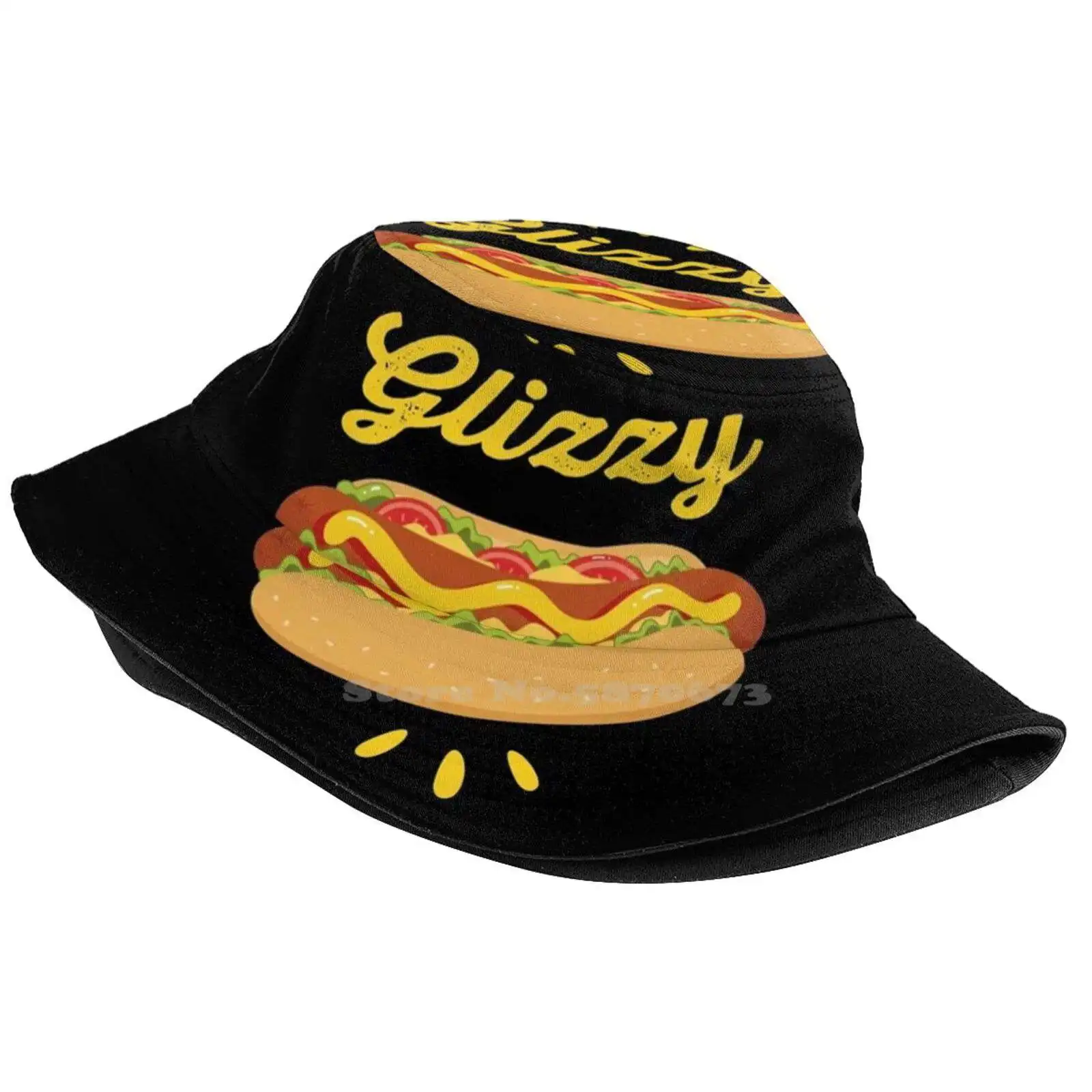 Glizzy Meme Hot Dog Unisex Fisherman Hats Cap Glizzy Meme Shy Gladiator Funny Gobbler Hip Hop Hotdog Rap Love Food 44Th Us