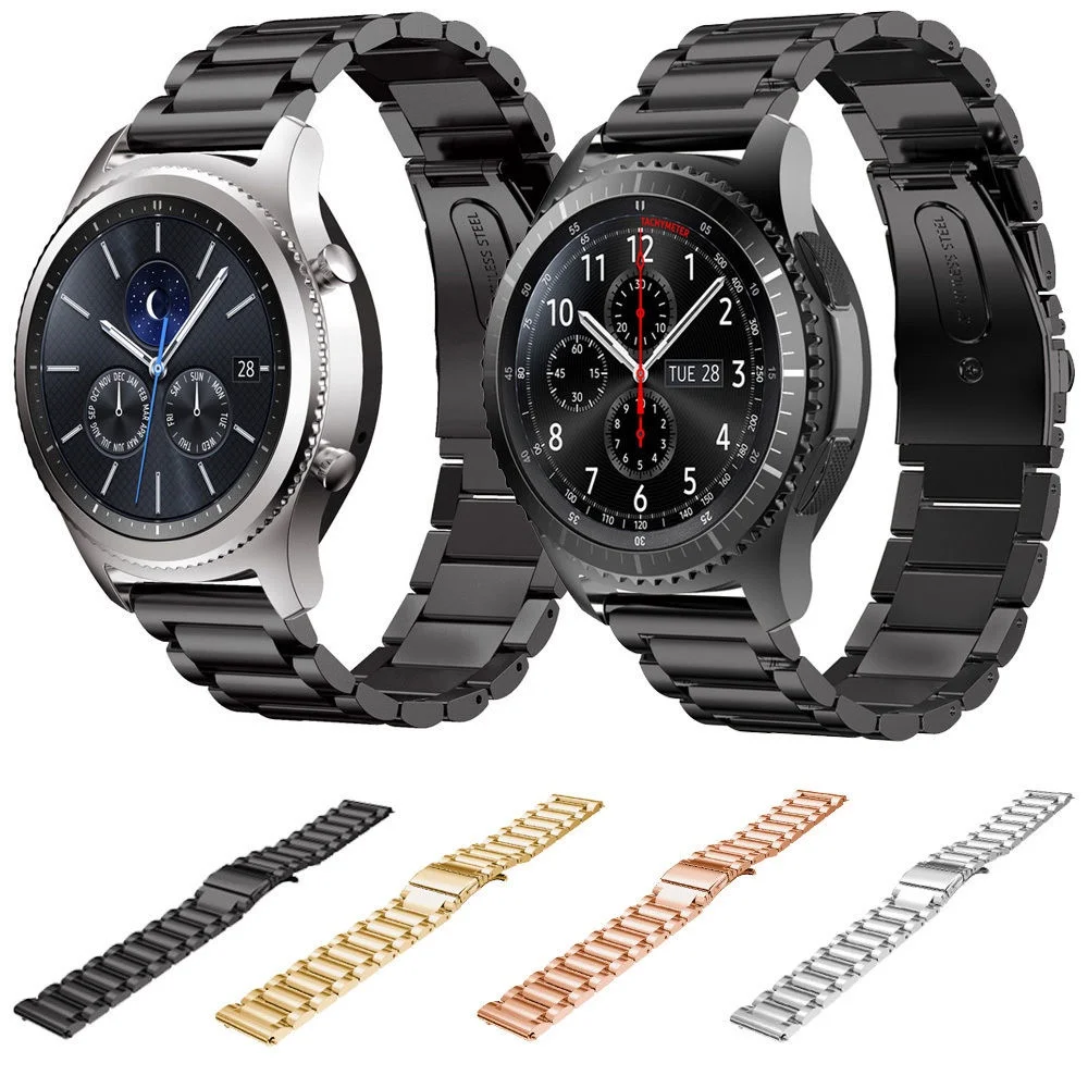 Ремешок «Миланская петля» из нержавеющей стали для Galaxy Watch 3 42 46 мм Gear S3 Active 2 Huawei GT3 Pro Gt2e, 22 мм 20 мм