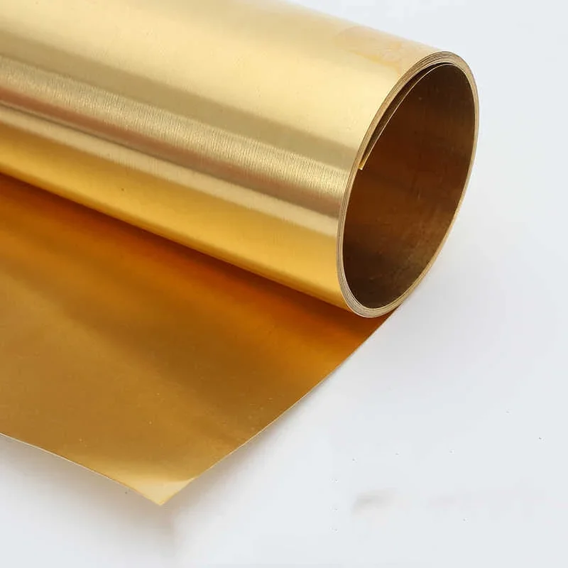 Brass Foil Thick 0.01-0.15mm Width 10 15 20 25 30 35 40 50-300 mm Brass Sheet Brass Metal Thin Sheet Foil Plate Length 1Meter