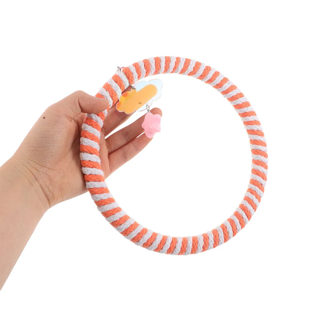 

2 Pcs Parrot Swing Toy Durable Cotton Rope Bird Play Rack for Cage Small Medium Birds Chewing Hammock Hanging Bite Toys