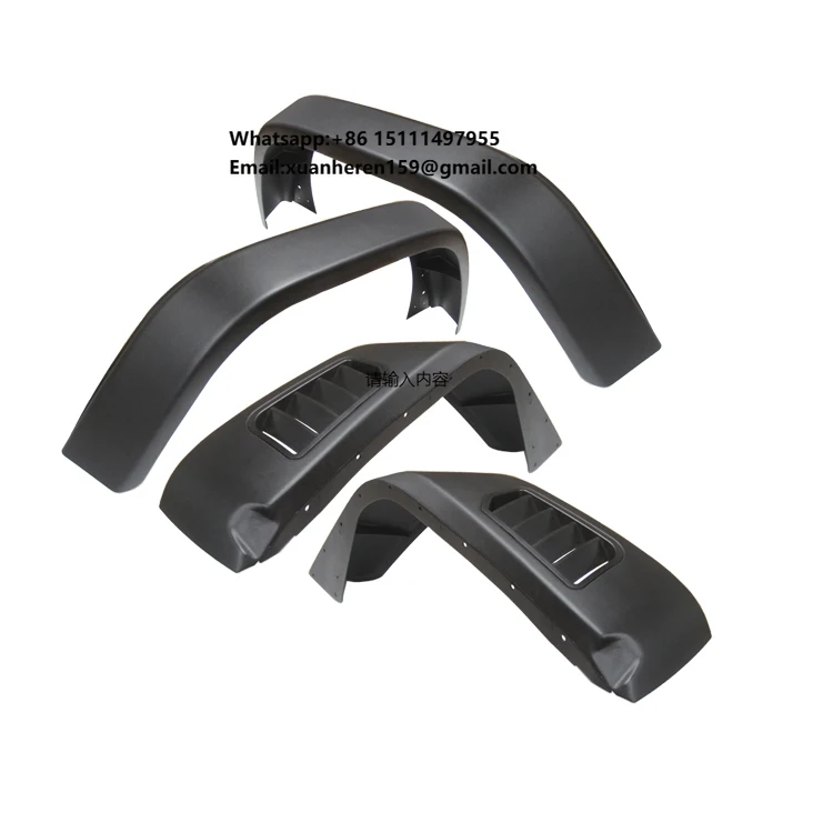 

Aluminum Offroad Front and Rear Fender Flares Duty Set for 2018-2024 Jeep Wrangler JL